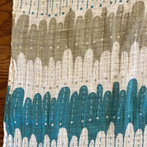 ADEN + ANAIS swaddle security blanket chevron bubbly grey BABY COTTON ORGANIC - Picture 3 of 8